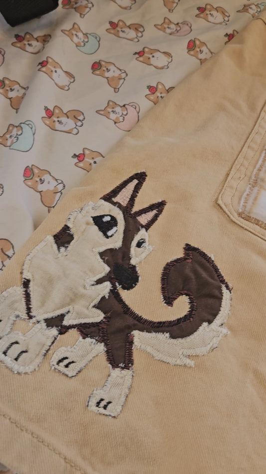 Customized German Shepherd Patchwork Skirt