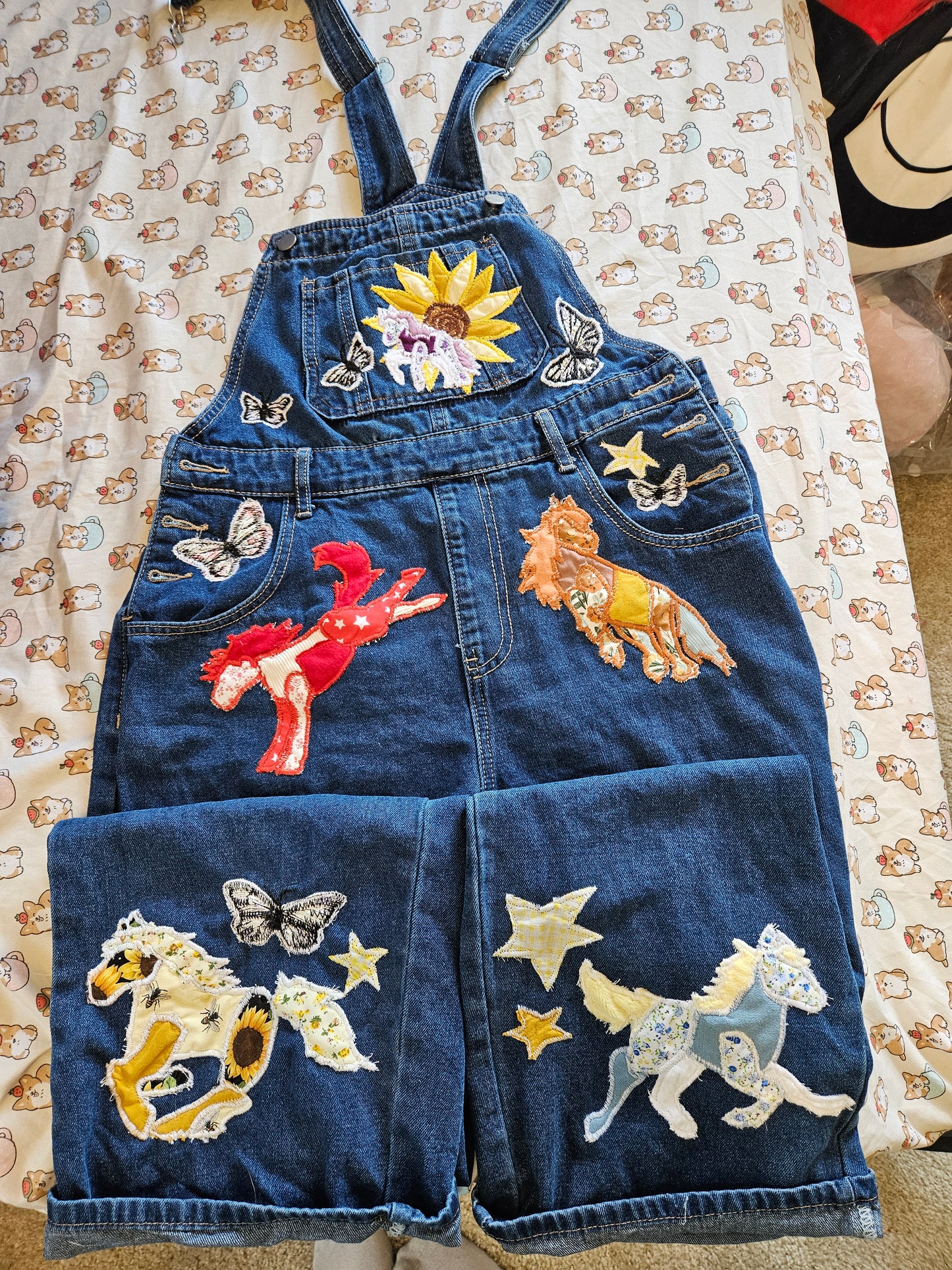 Custom Handmade Patchwork Horse Overalls