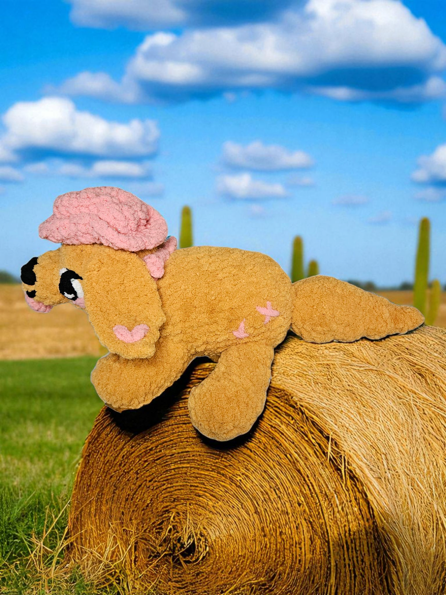 Pink Cowboy Golden Retriever