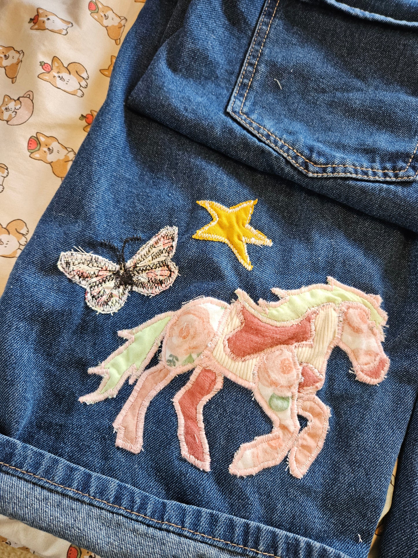 Custom Handmade Patchwork Horse Overalls