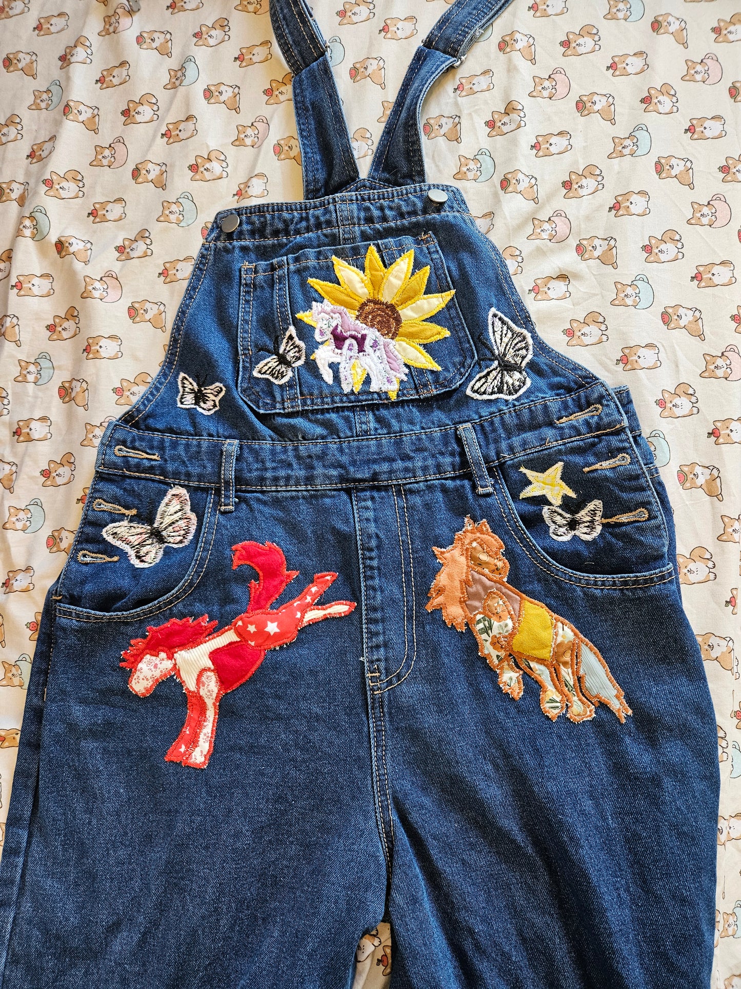 Custom Handmade Patchwork Horse Overalls