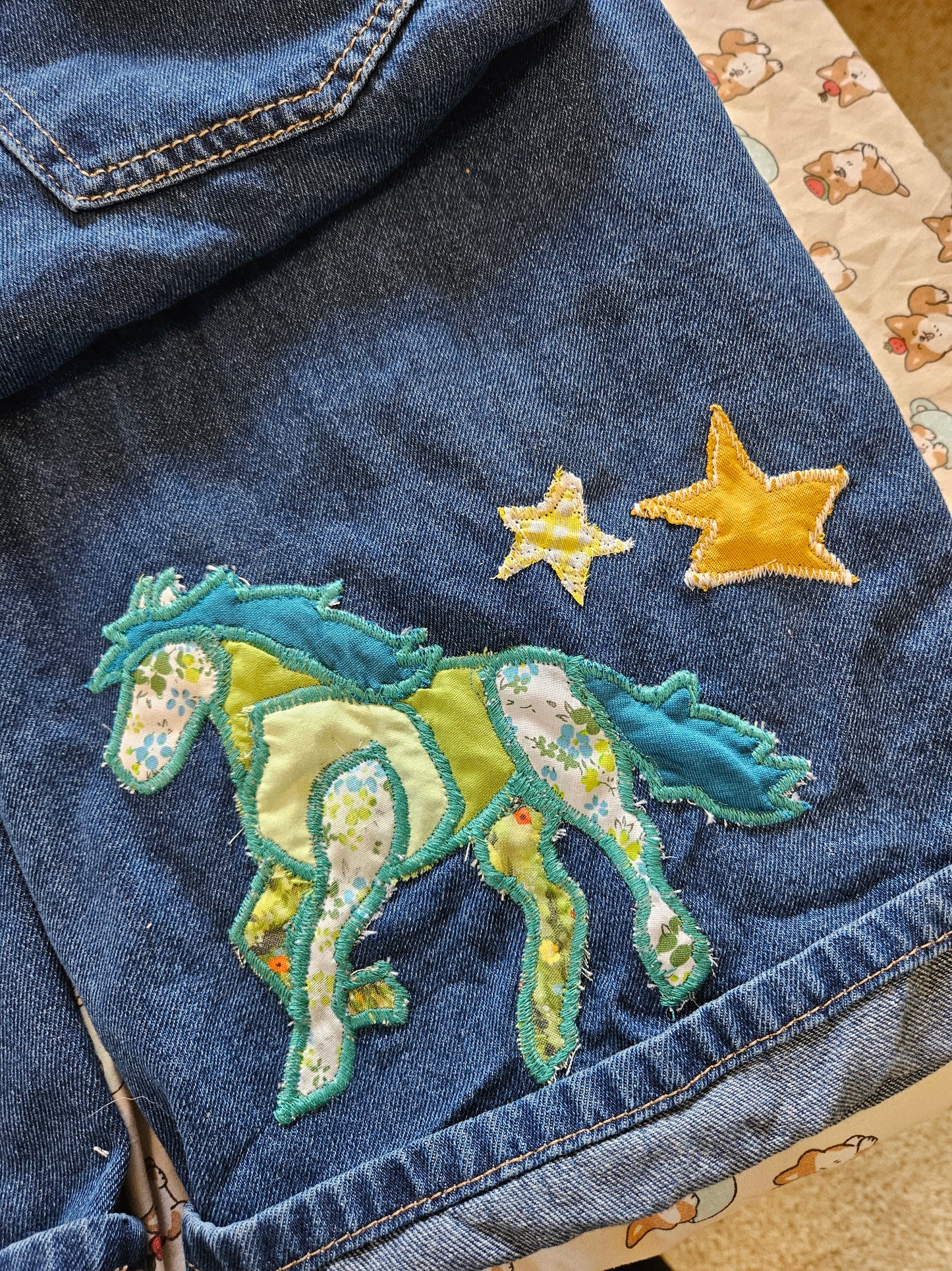 Custom Handmade Patchwork Horse Overalls