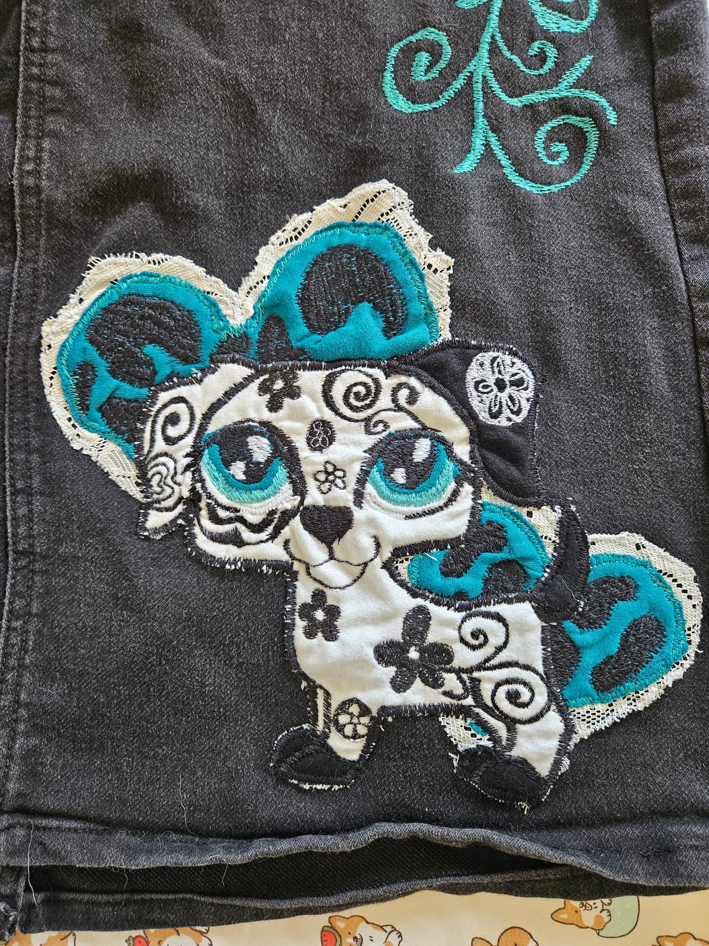 Customized Patchwork Dalmatian Skirt Y2K