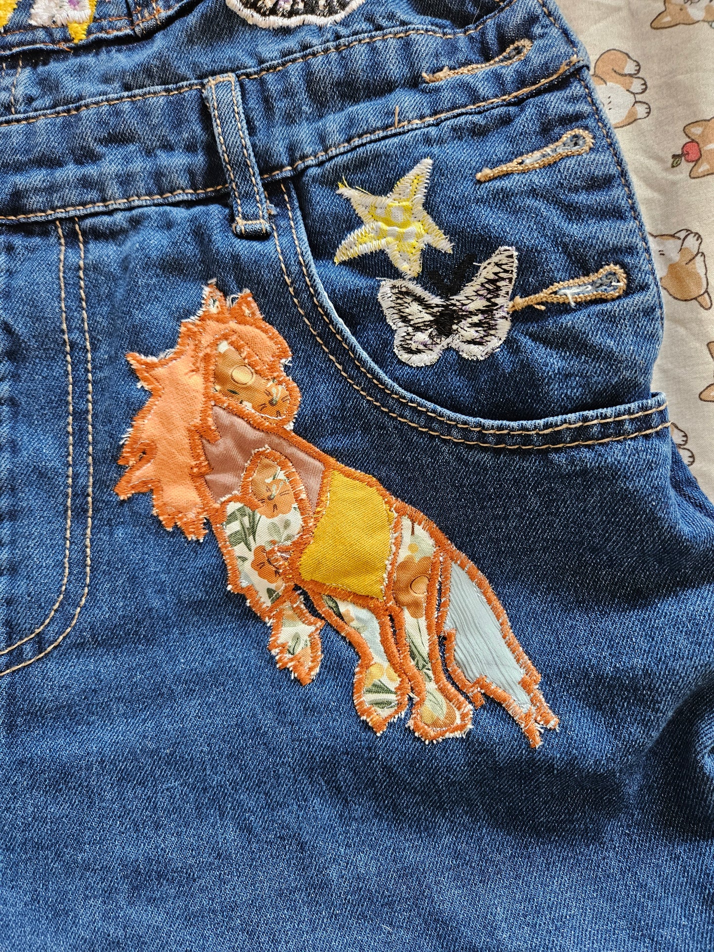 Custom Handmade Patchwork Horse Overalls