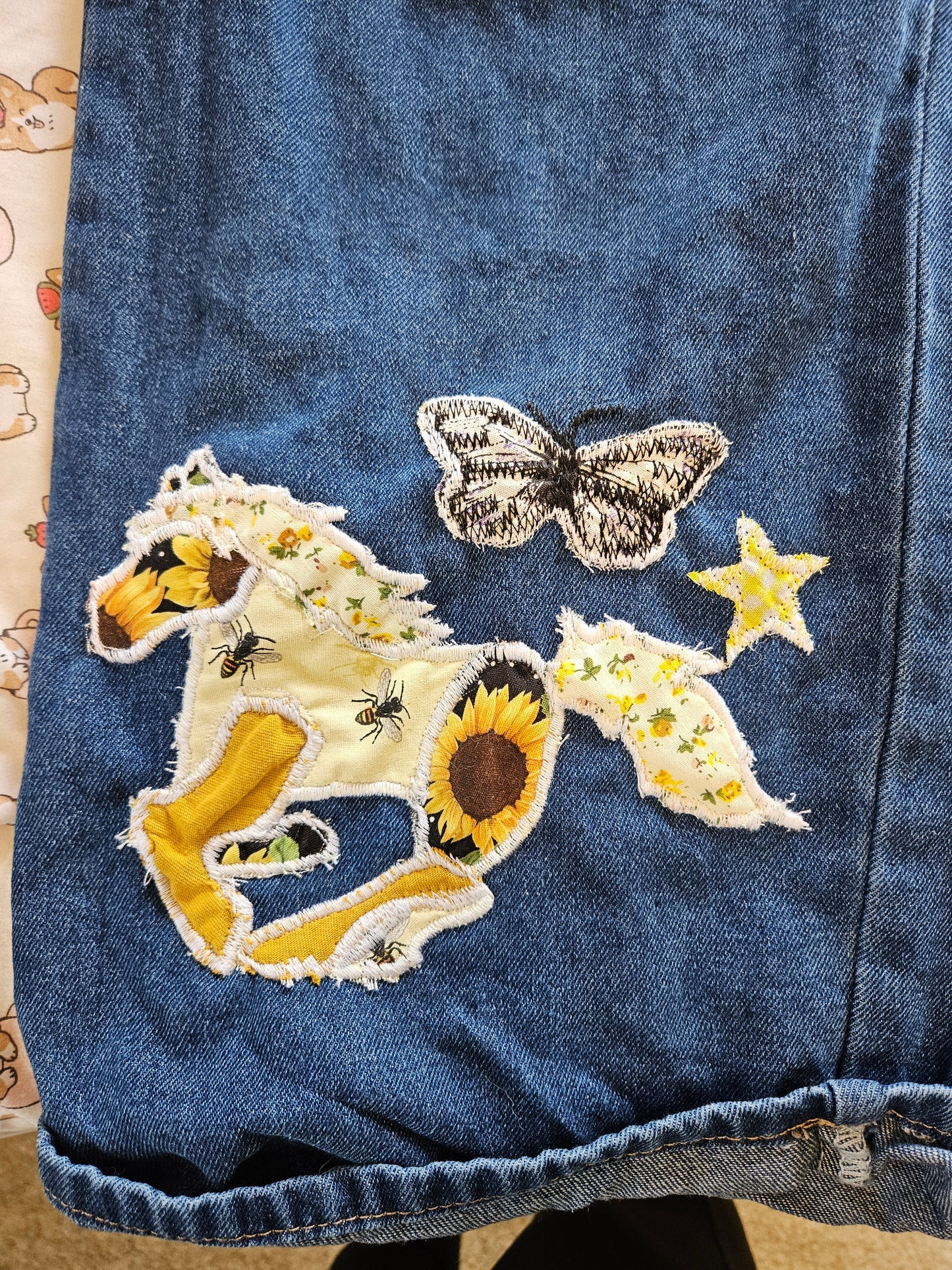 Custom Handmade Patchwork Horse Overalls